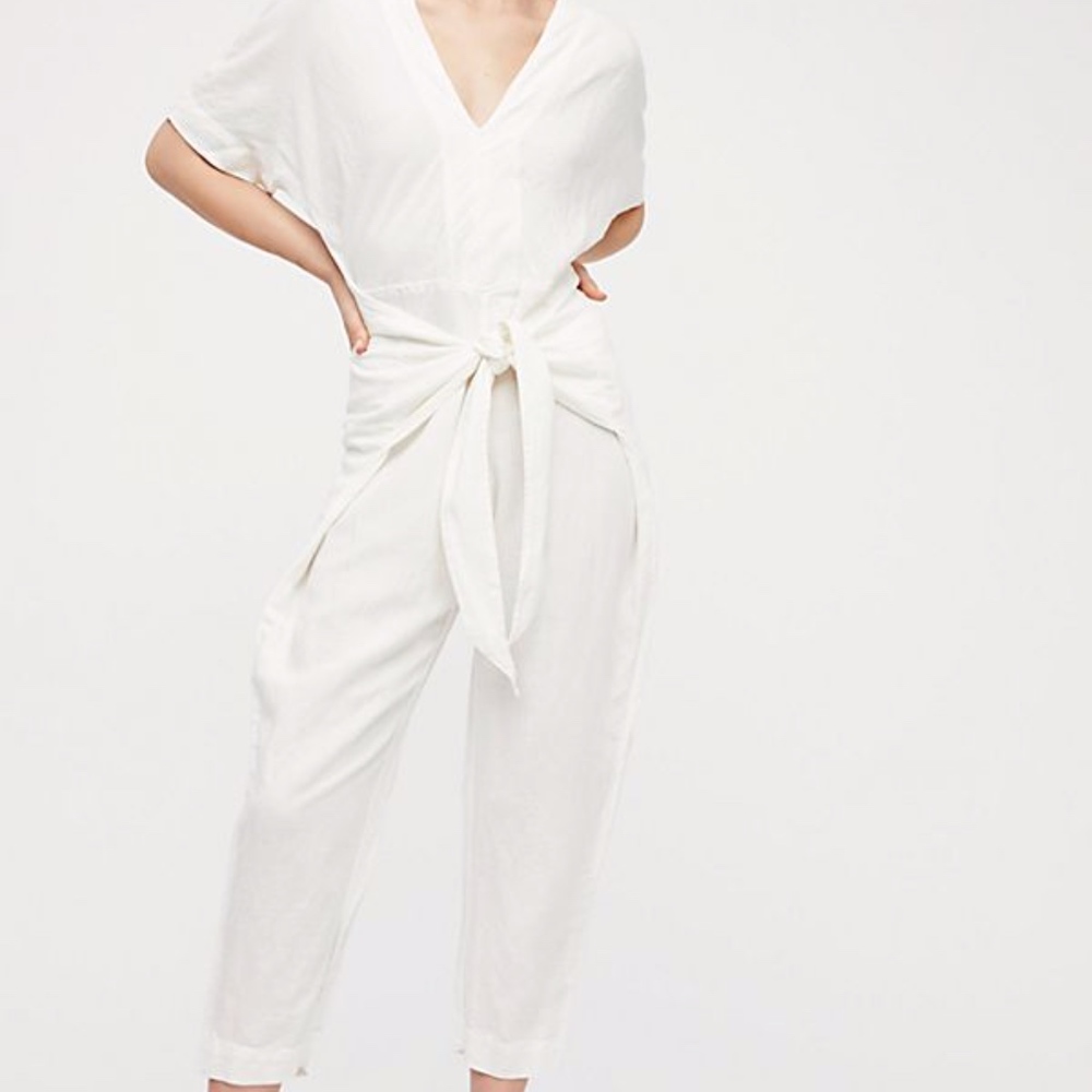Free People Tie Jumpsuit